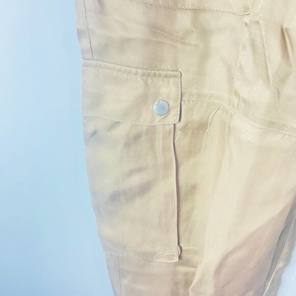 Cinq à Sept “Tous Les Jours” Satin Cargo Pants – Beige, Size L, Made in China - Picture 6 of 17